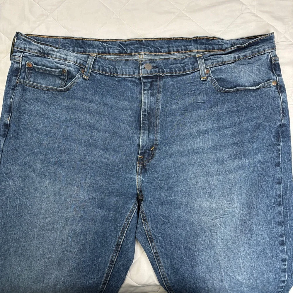 Levi's 541 Athletic Taper Jeans Men's W48 L30 Medium‎ Wash Stretch Denim